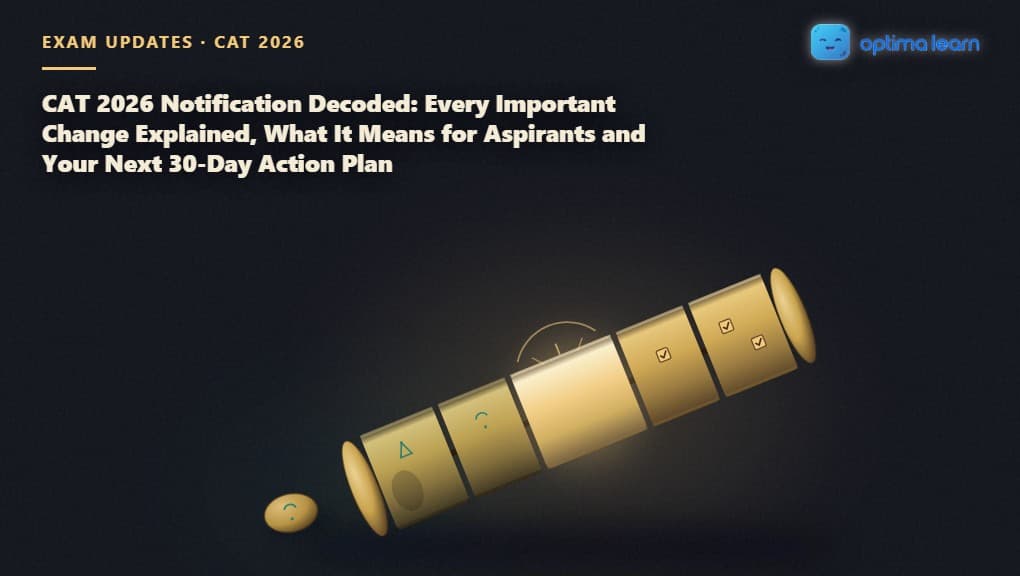 A brass cryptex decoder cylinder mid-turn, tarnished cipher rings on one side resolving into a glowing checkmarked day-tracker sequence on the other, symbolizing the CAT 2026 30-Day Launch Sequence action plan.