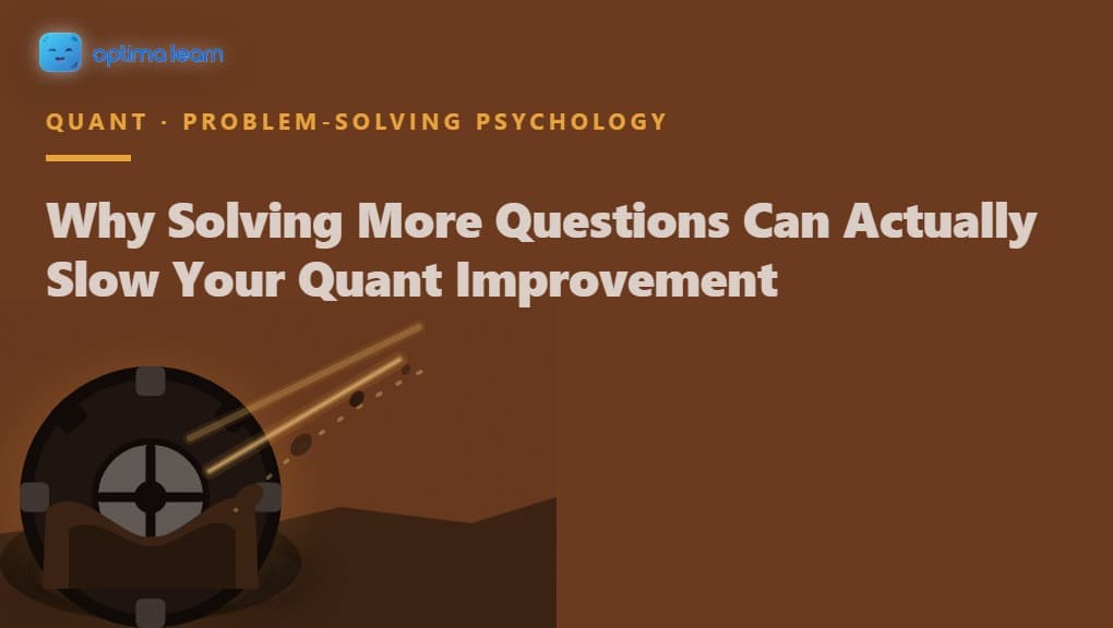  wheel spinning fast in a deep mudmoving forward with tracks showing no real distance covered, illustrating the Traction Gap framework for why solving Quant questions without review can stall your score.