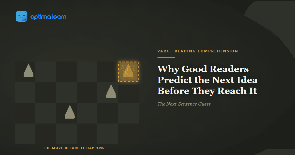  A chessboard on dark olive with three pale pieces placed and one gold piece standing in a dashed square marking the predicted next move