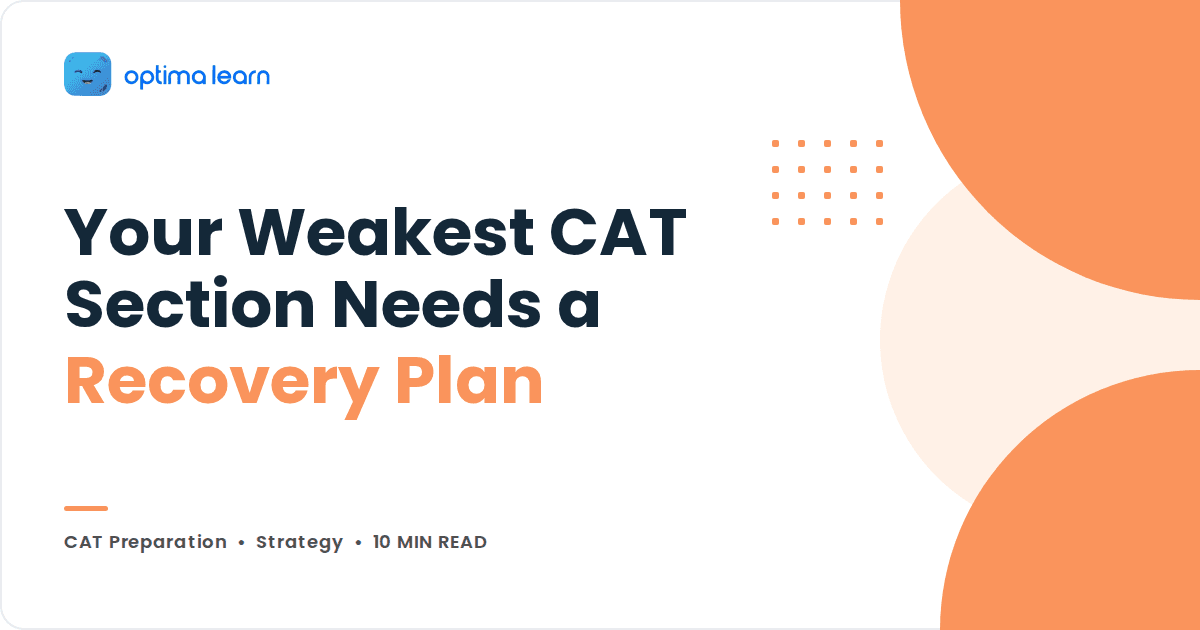 Your weakest CAT section needs a 3 month recovery plan blog cover