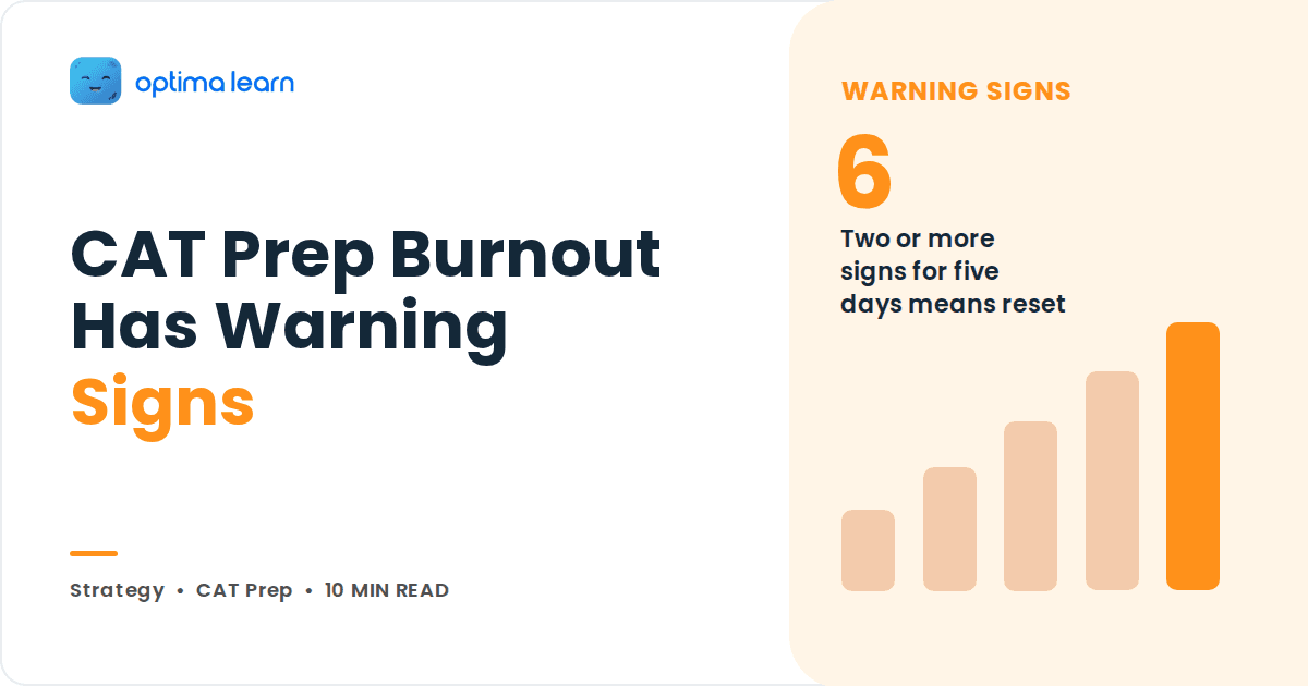CAT Preparation Burnout: 6 Signs Before It Hits Your Score