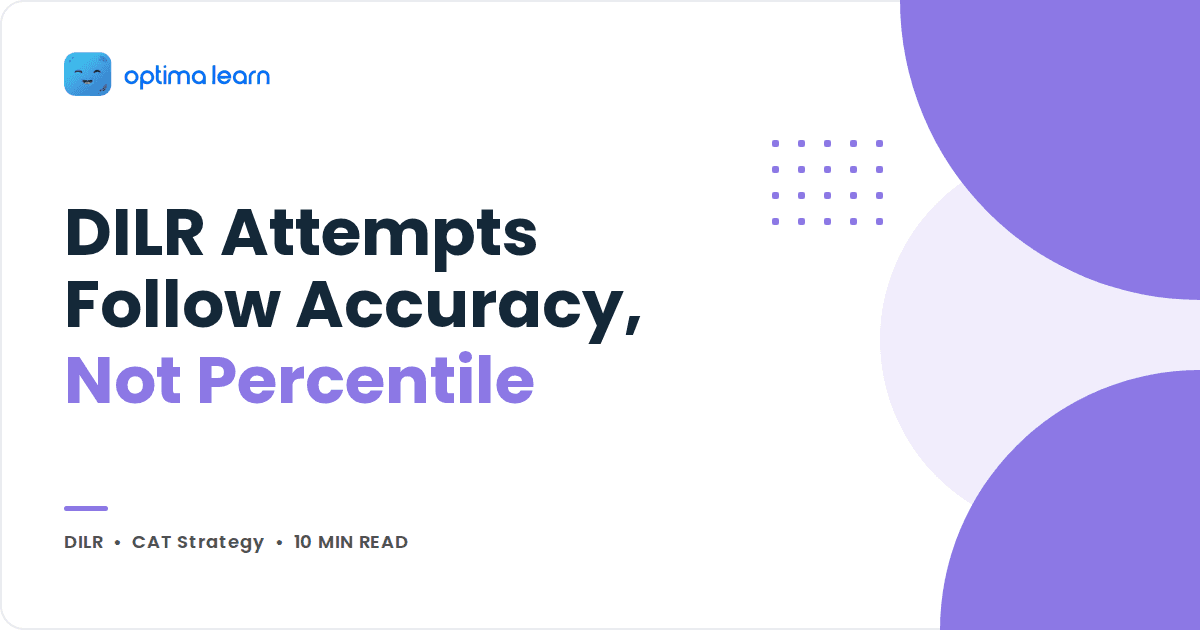 DILR Attempts Follow Accuracy Not Percentile, Optima Learn CAT strategy blog cover