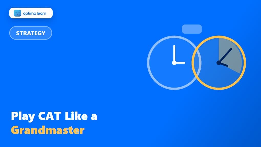 a compact 340x192 brand-blue banner built as its own visual, using a dual-dial chess clock graphic, one side's needle in a red flagged zone, illustrating time running out on one side while other still has reserve.