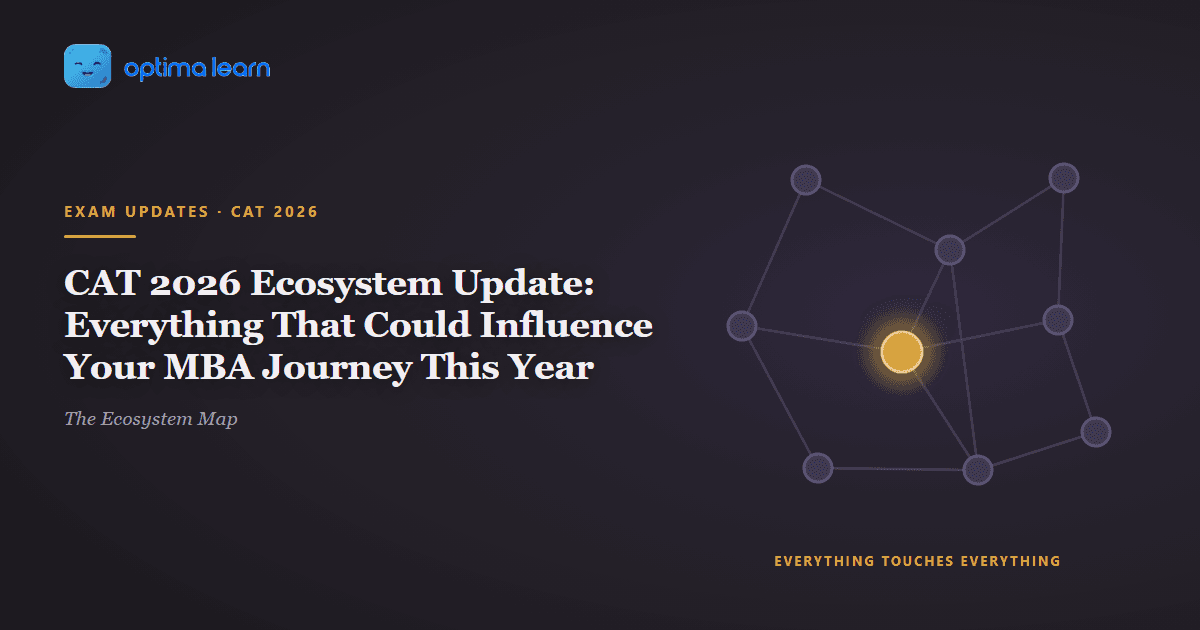 A network of connected nodes on dark violet, most in muted purple with one central node lit gold where the strongest connections meet