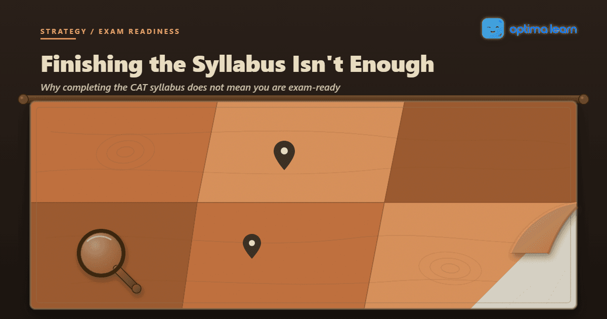 A colored-in wall map with a magnifying glass resting on it and one corner curling back to reveal blank terrain underneath.