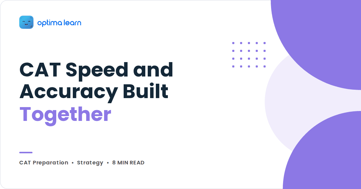 CAT speed and accuracy blog cover, how to build both together
