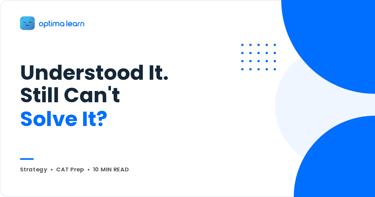 Blue cover with overlapping circles and a dot grid, headline Understood It. Still Can't Solve It?