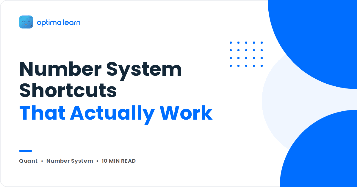 Number System Shortcuts That Actually Work, CAT prep cover graphic