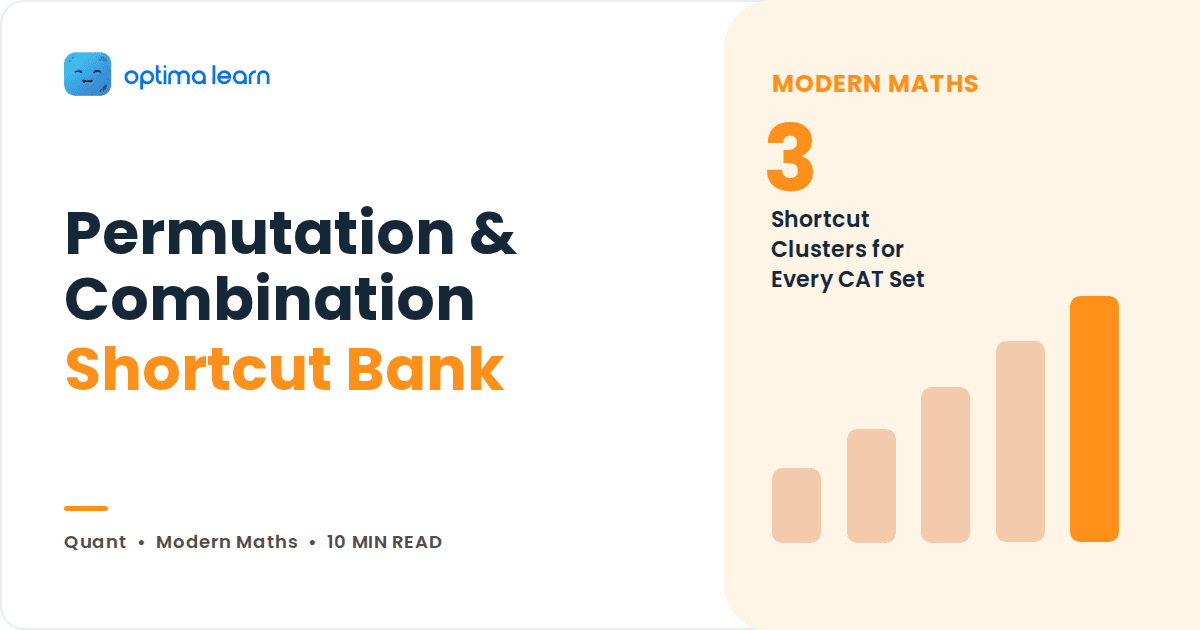 Permutation and Combination Shortcut Bank, CAT prep cover graphic