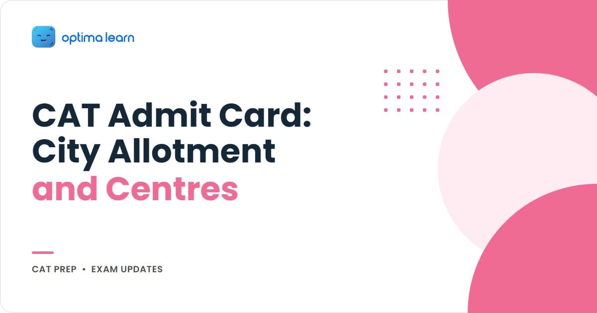 CAT 2026 centre guide hero: indigo-to-amber gradient with a four-card grid covering city allotment, centre code decoder, document checklist, and a dashed teaser pointing to the T-minus-24-hour exam-day protocol.