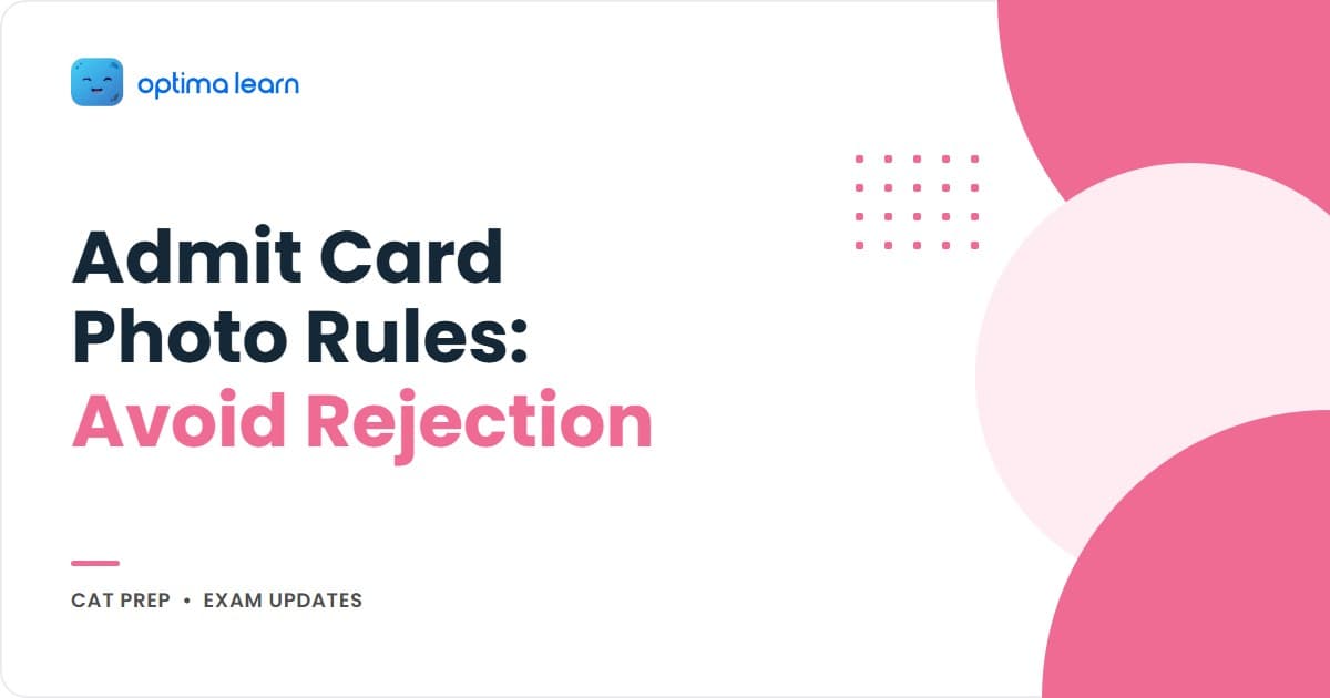 CAT 2026 admit card photo and signature guide: exact specs (size, format, background, ink), the 5 common rejection reasons, and how to resize a photo without a studio.