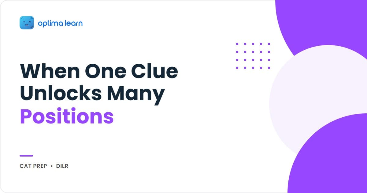 CAT DILR combination constraints guide: the clue-pairing method for hard multi-clue sets, with two fully solved sets.