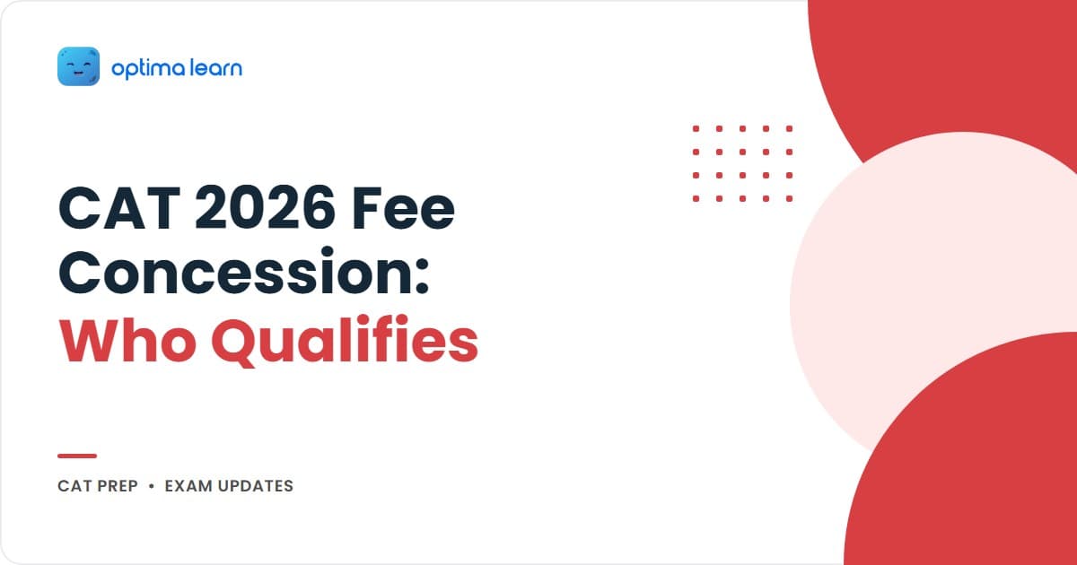 CAT 2026 fee concession guide showing the standard versus concessional fee bands for SC, ST, OBC and PwD candidates, the certificates that pass verification, and why category claims get rejected.