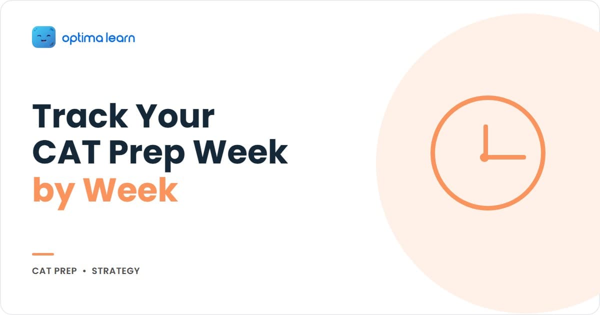 CAT 2026 preparation tracker: monitor progress weekly with mock-percentile trend, topic completion and error-log shrinkage, plus warning signals and a course-correction protocol.