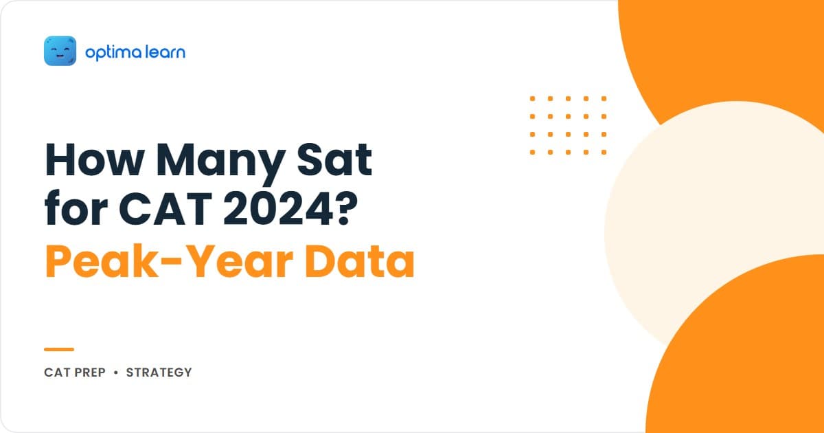 CAT 2024 cohort data — 2.93 lakh appeared out of 3.29 lakh registered, 89% attendance peak, 14 at 100 percentile, first female 100-pctl in 6 years