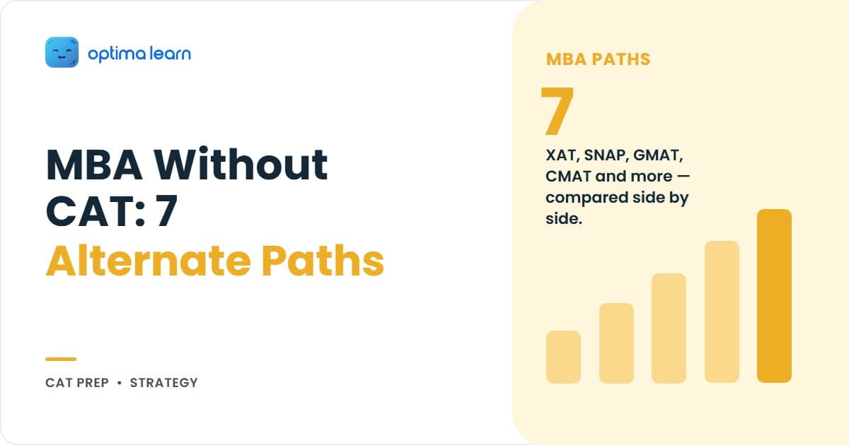 MBA Without CAT Exam — 7 alternate paths to top B-schools including XAT, SNAP, NMAT, CMAT, and GMAT by Optima Learn
