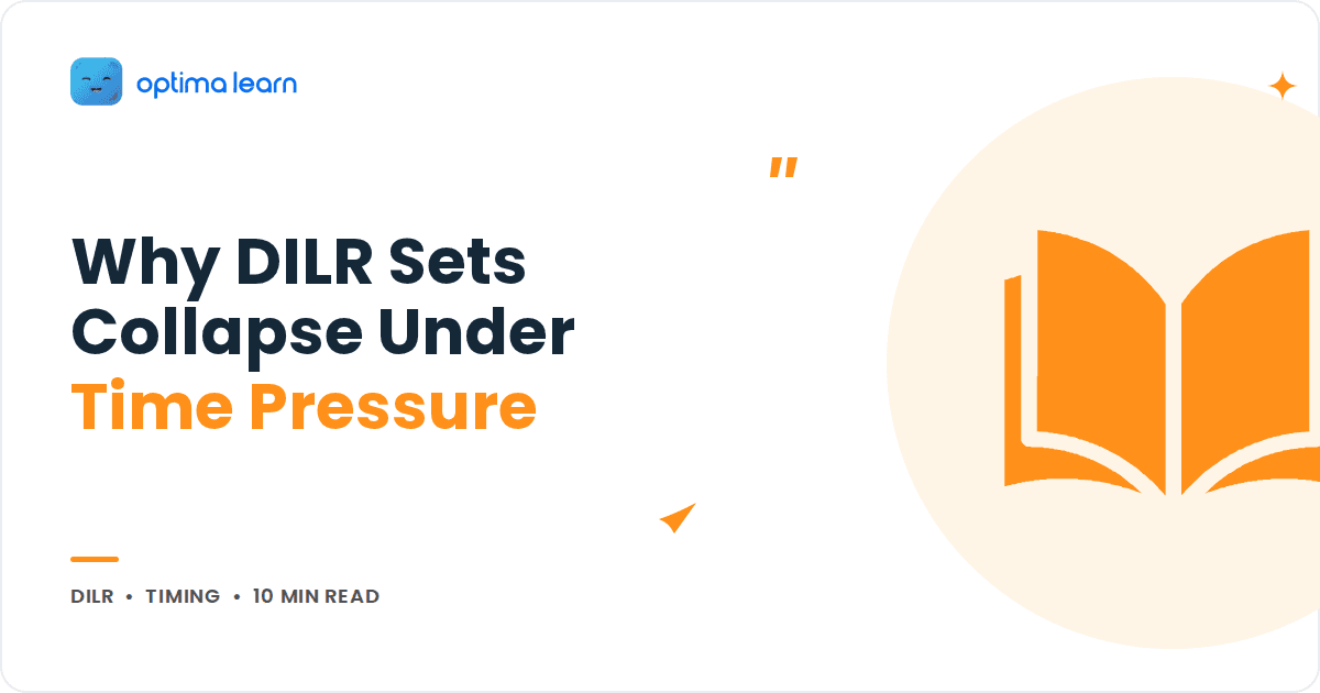 Why You Cannot Solve DILR Sets Under Time Pressure