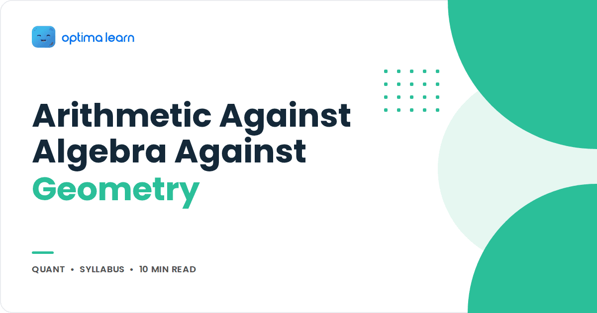 Blog cover reading Arithmetic Against Algebra Against Geometry, with a mint green blob stack and a small dot grid.