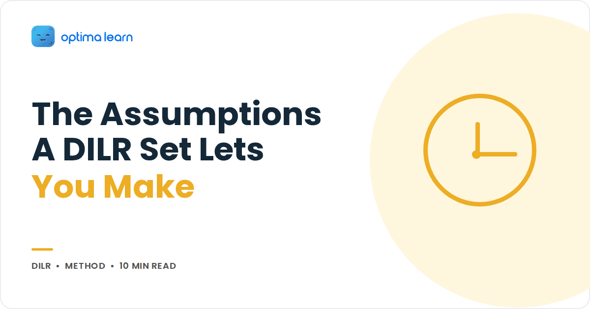 Blog cover reading The Assumptions A DILR Set Lets You Make, with a soft yellow clock icon inside a soft tinted circle.
