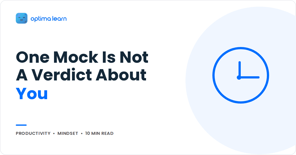 How to Rebuild Confidence After a Bad Mock Test Score
