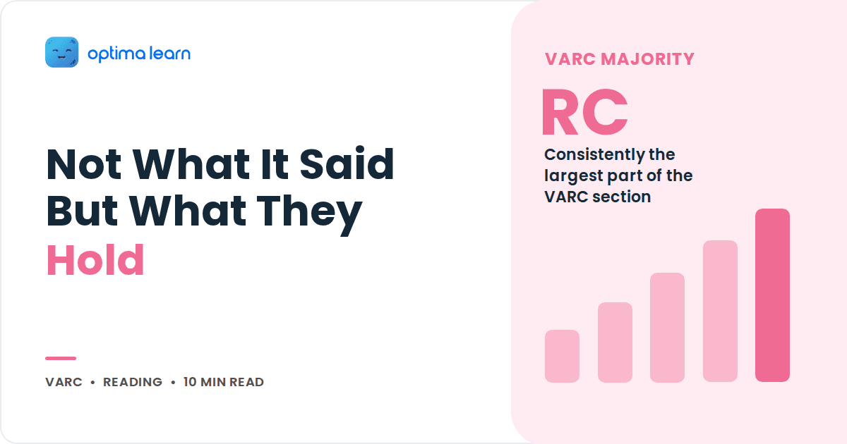 Blog cover reading Not What It Said But What They Hold, with a blush pink stat panel and a small bar chart.
