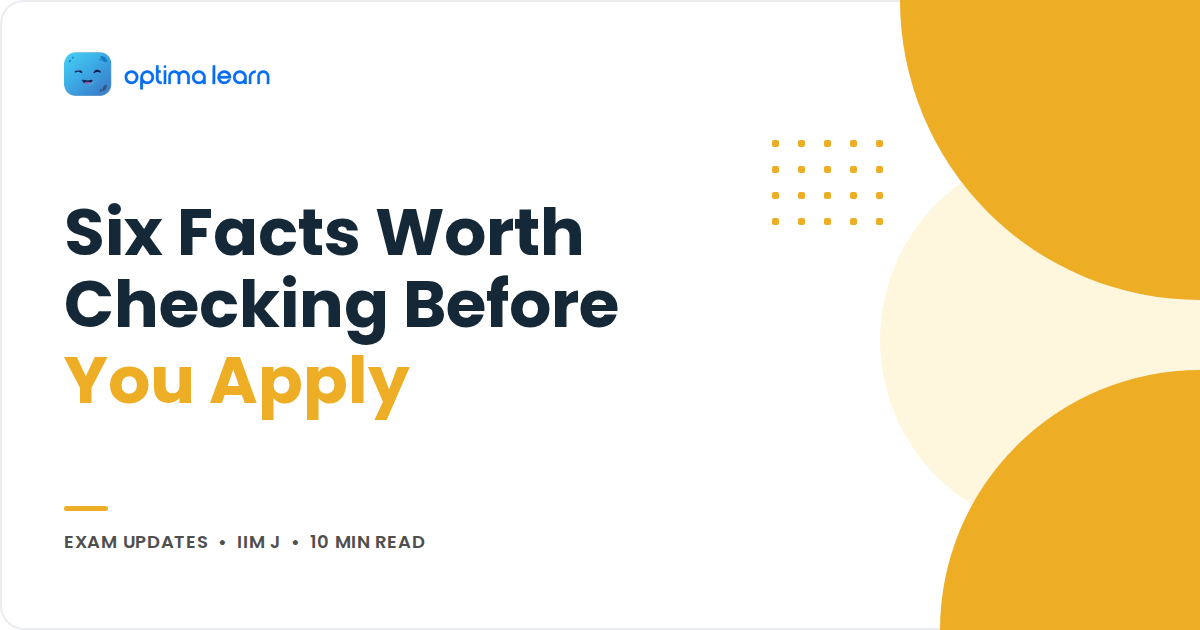 Blog cover reading Six Facts Worth Checking Before You Apply, with overlapping soft yellow circles and a small dot grid.