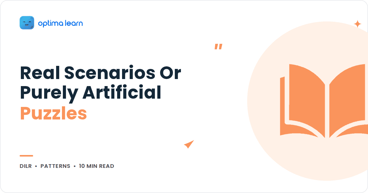 Blog cover reading Real Scenarios Or Purely Artificial Puzzles