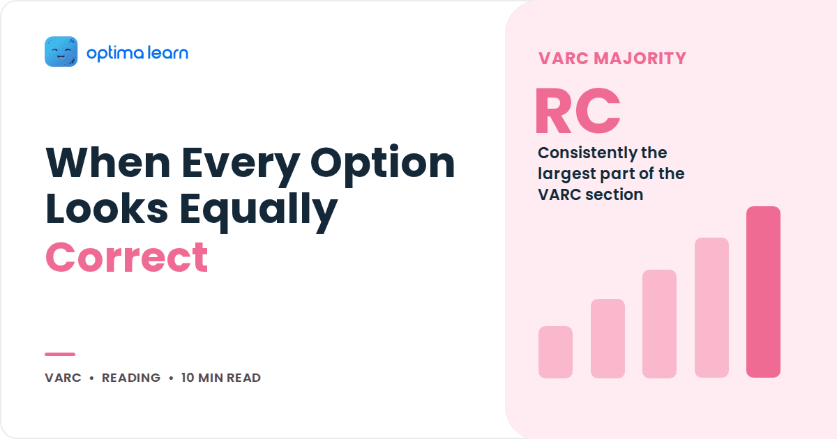 Why CAT RC Answer Options Often Feel Equally Correct