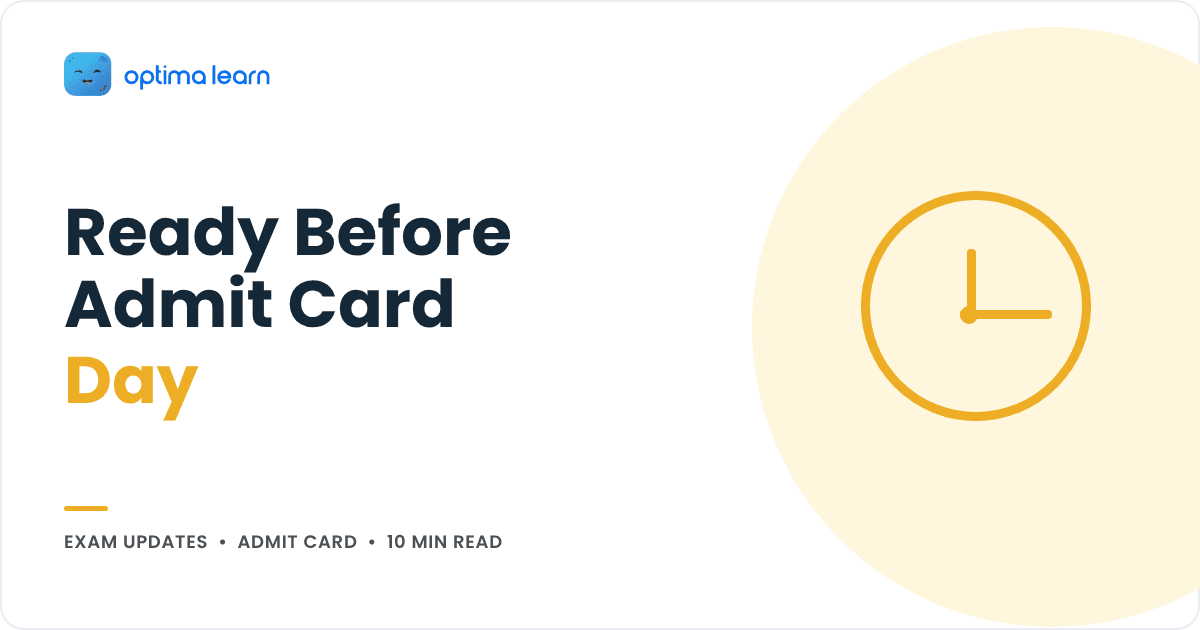 Before 4 November: what to keep ready for your CAT 2026 admit card and exam day, cover for the Optima Learn guide