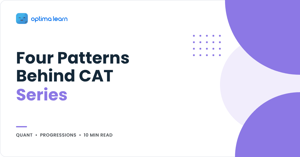 CAT AP, GP and series: four repeating patterns in progressions, cover for the Optima Learn guide