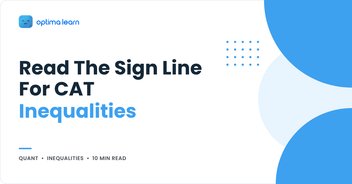 Inequalities in CAT Quant: the sign-line method for ranges and modulus, cover for the Optima Learn Quant guide