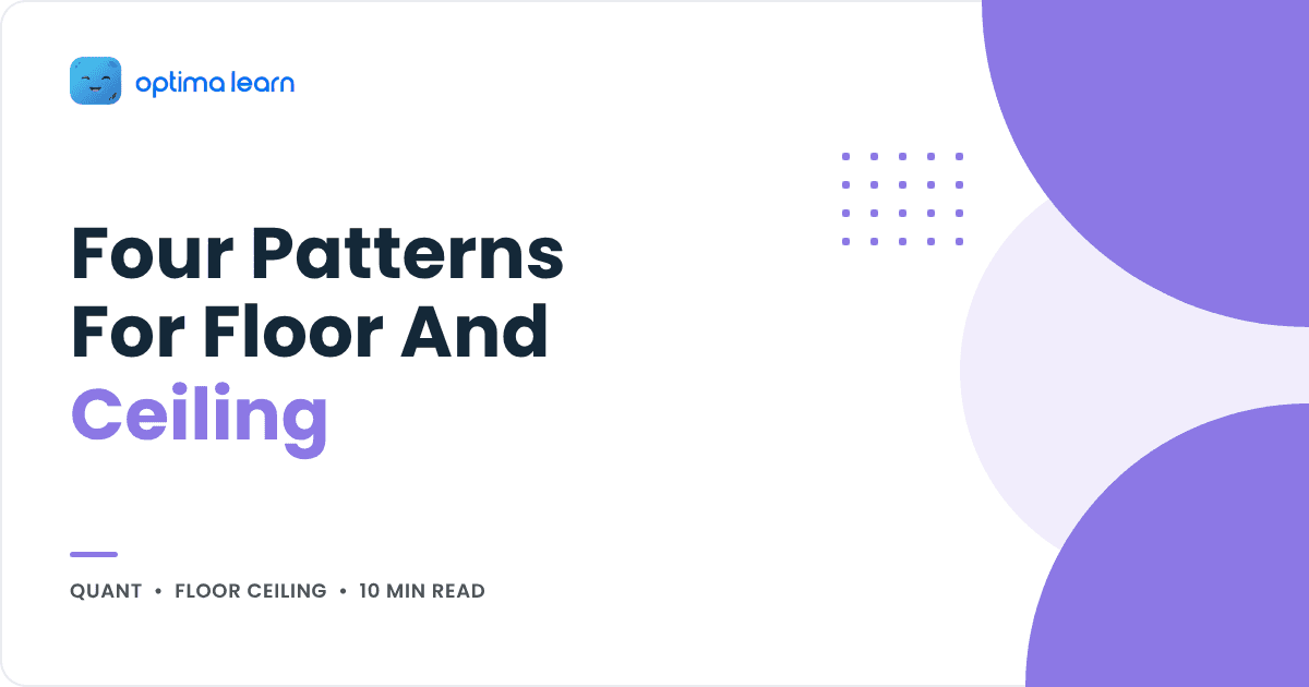 Floor, ceiling and fractional part questions in CAT with four patterns, cover for the Optima Learn Quant guide