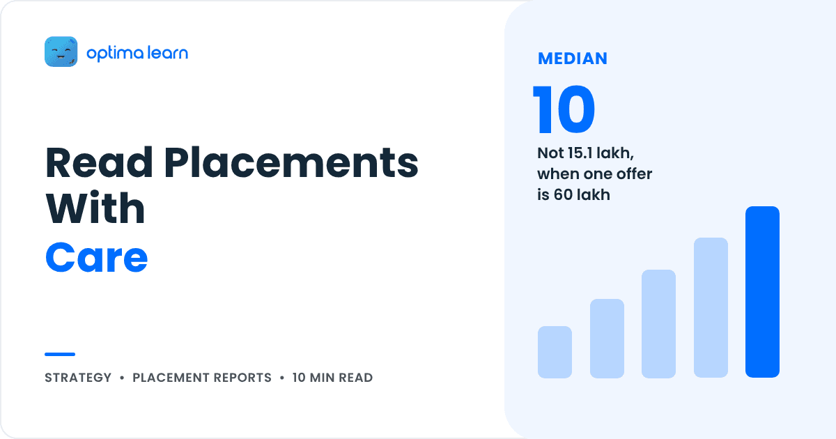 Reading a B-school placement report and the five numbers that mislead, cover for the Optima Learn strategy guide